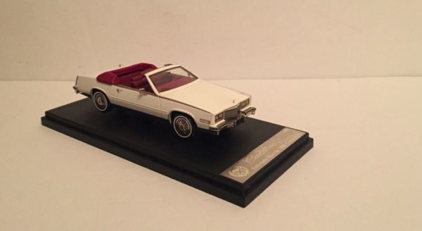 1985 Cadillac Eldorado Convertible white Top down d