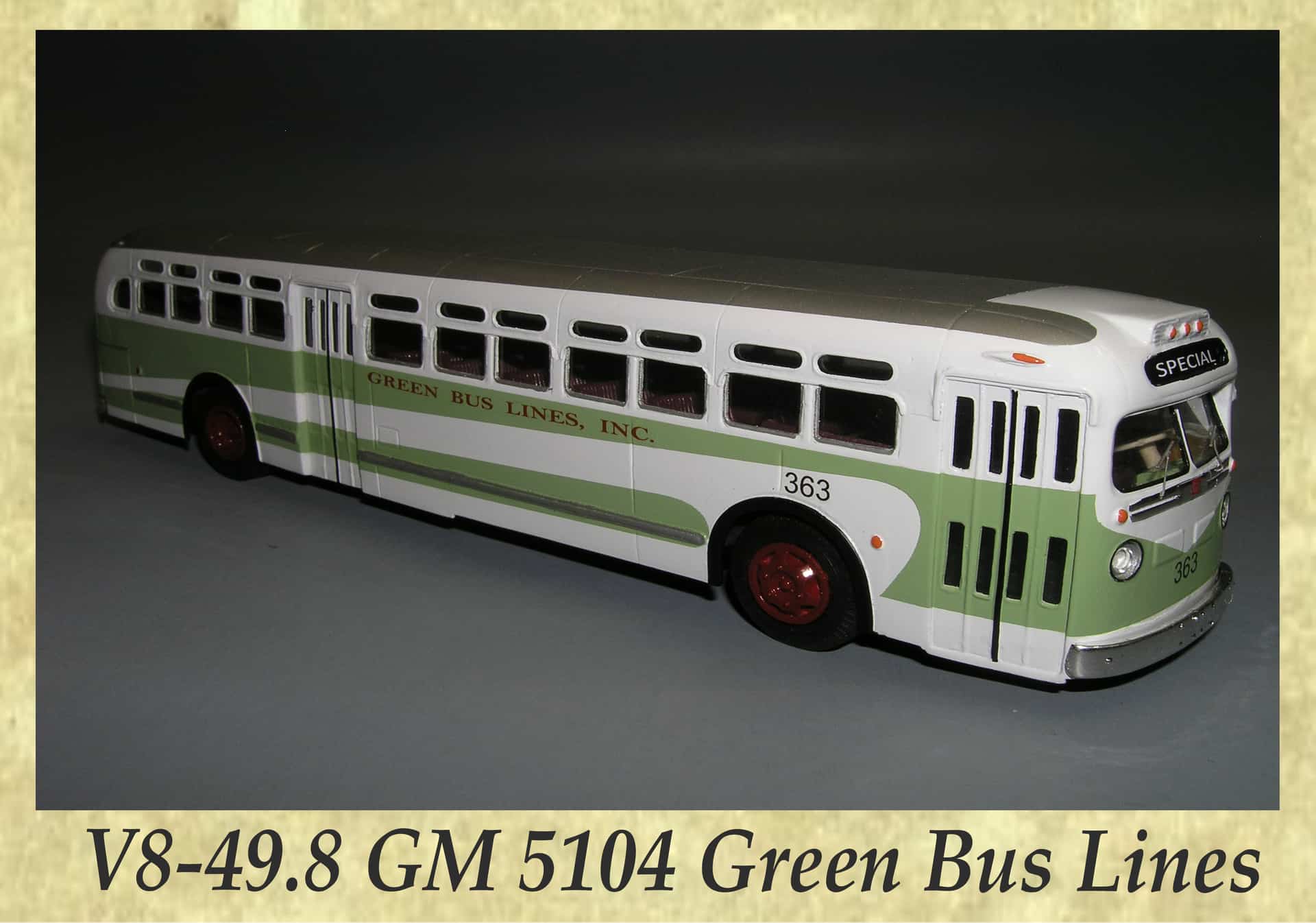 V8-49.8 GM 5104 Green Bus Lines